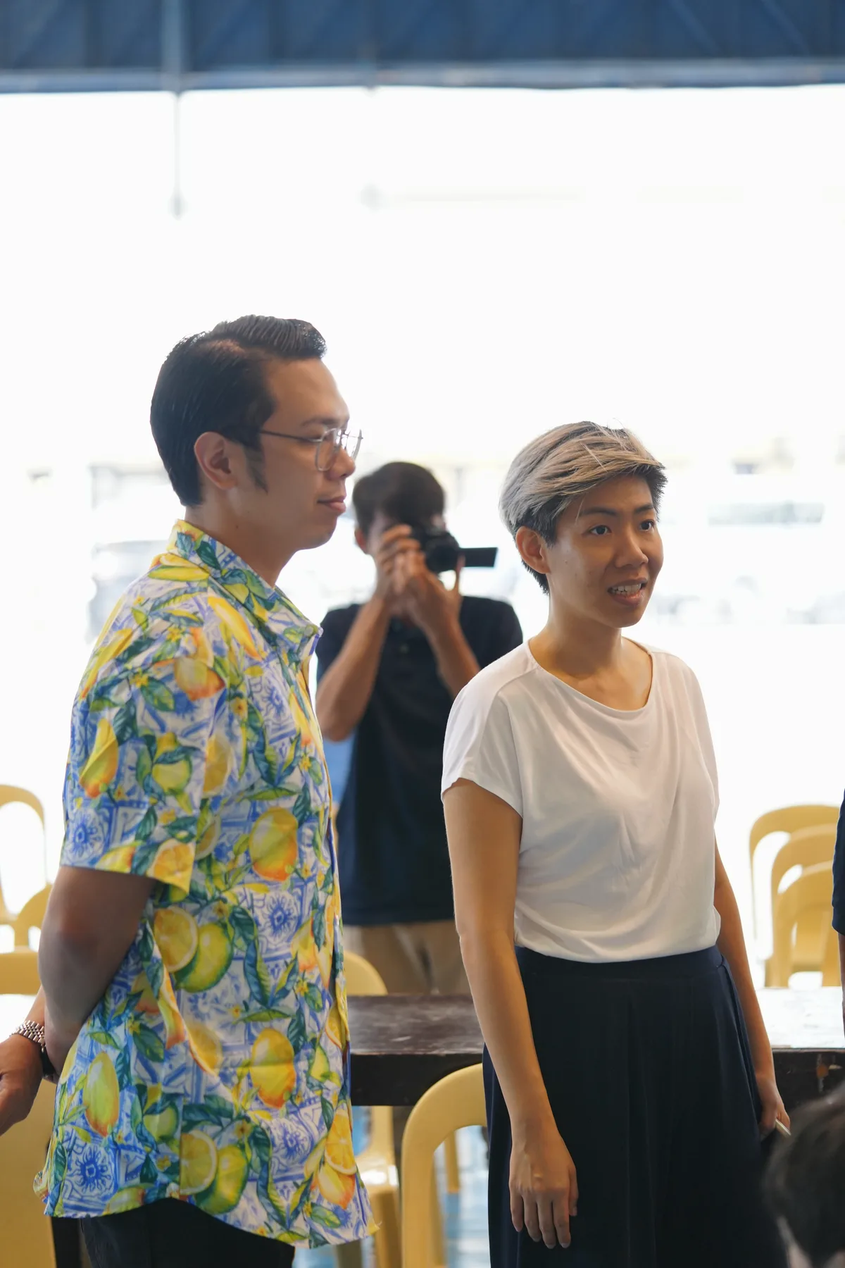 Volunteers preparing care packages during Bless the Community program