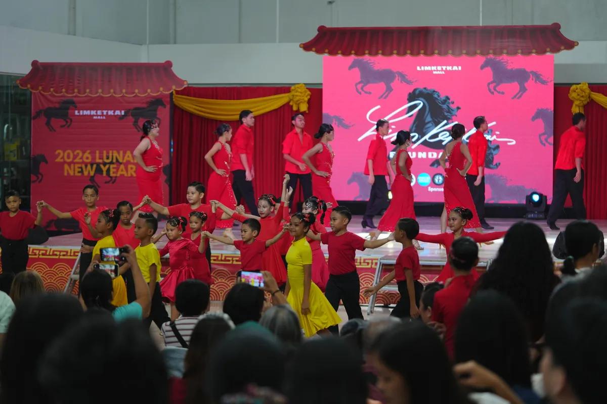 The full DanceSport ensemble performs at the 2026 Lunar New Year celebration