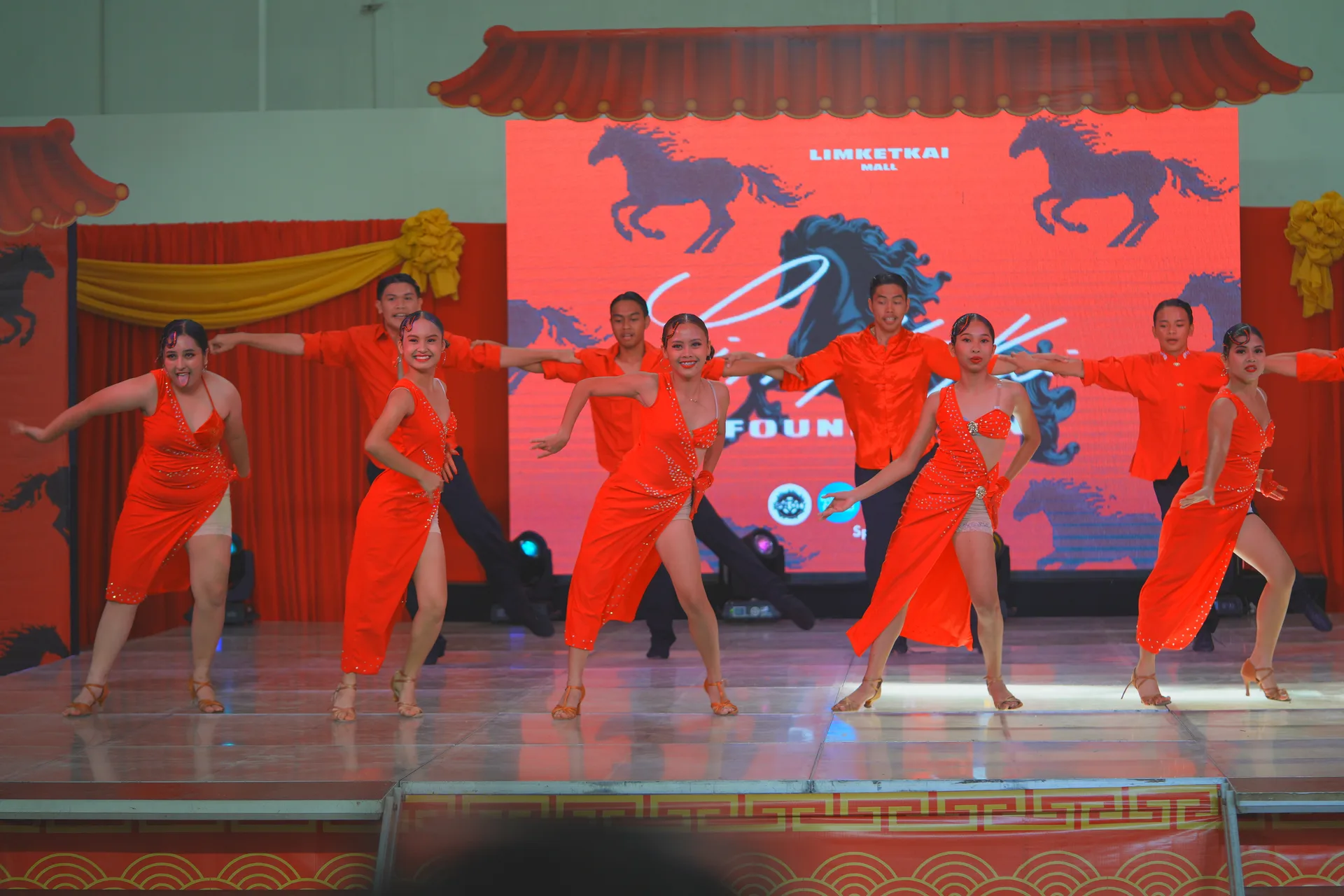 DanceSport ensemble performing on stage at Limketkai Foundation event